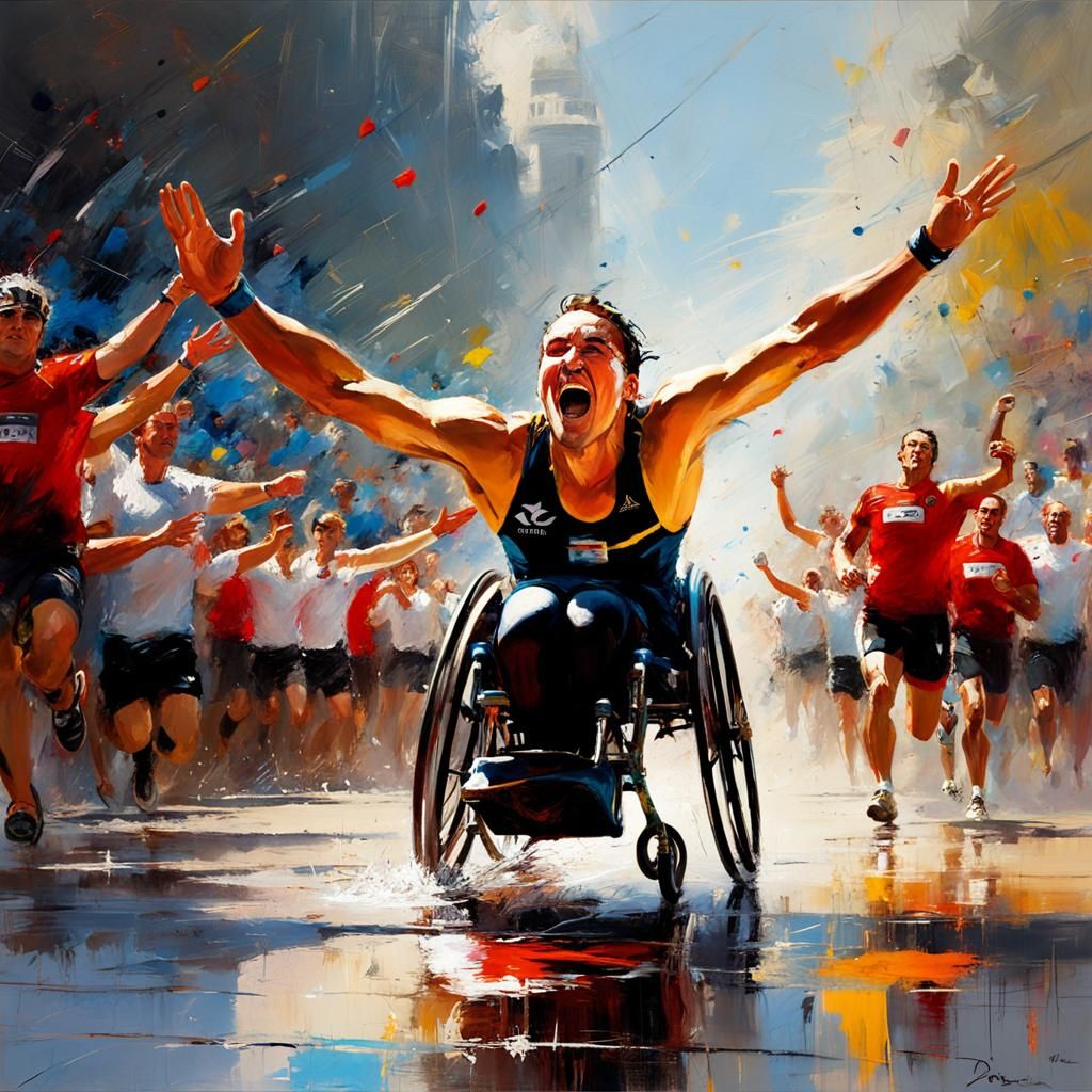 Crossing the Finish Line   by @Superbear