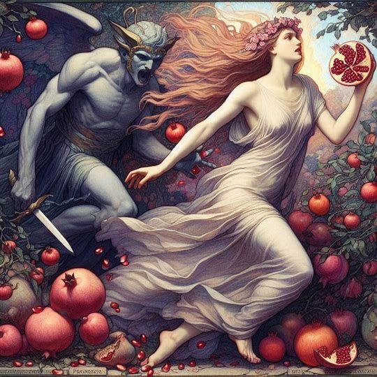 Persephone and the stolen pomegranate