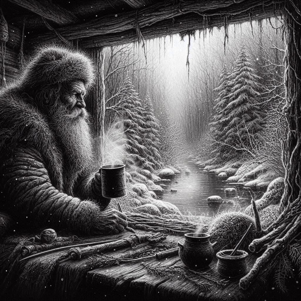 My Charcoal Series Hermit