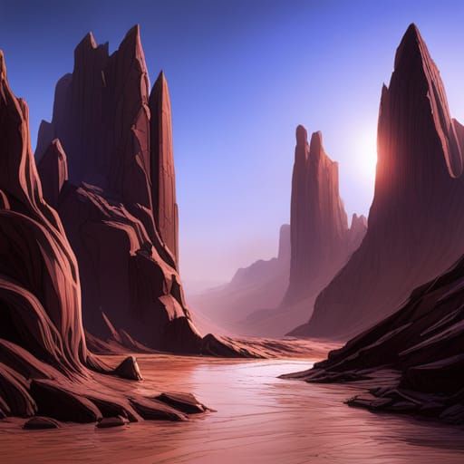 Monolith in the desert
