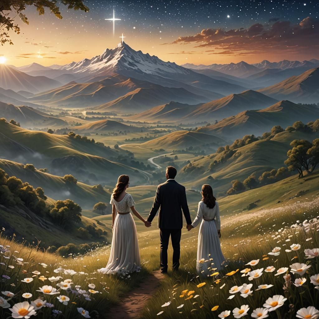 Create a thank you and engagement image for a Bible video. T...