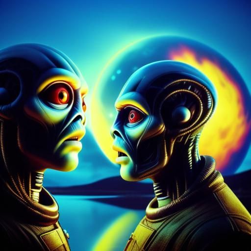 <lora:Star Scream SD15:1.0>
Double exposure. Side profile portrait of a beautiful woman. a colorful alien planet with huge moons reflected i...