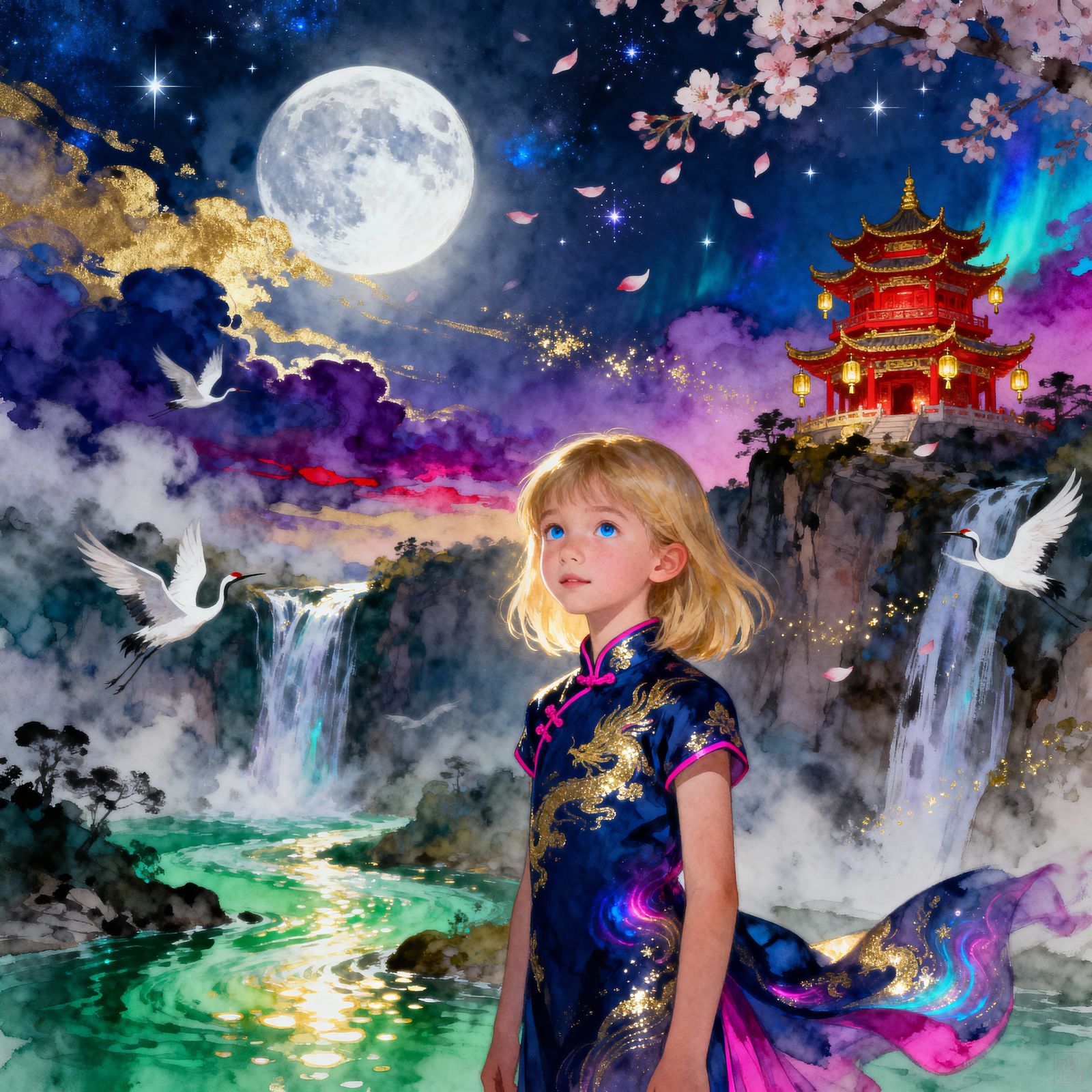 Little Alex💕: Qipao (Watercolor)