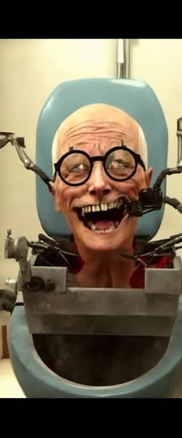 The creepy skibidi scientist toilet