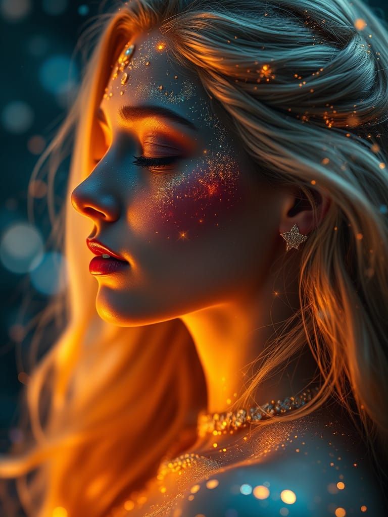 A cosmic goddess 1  by @KarinaSt