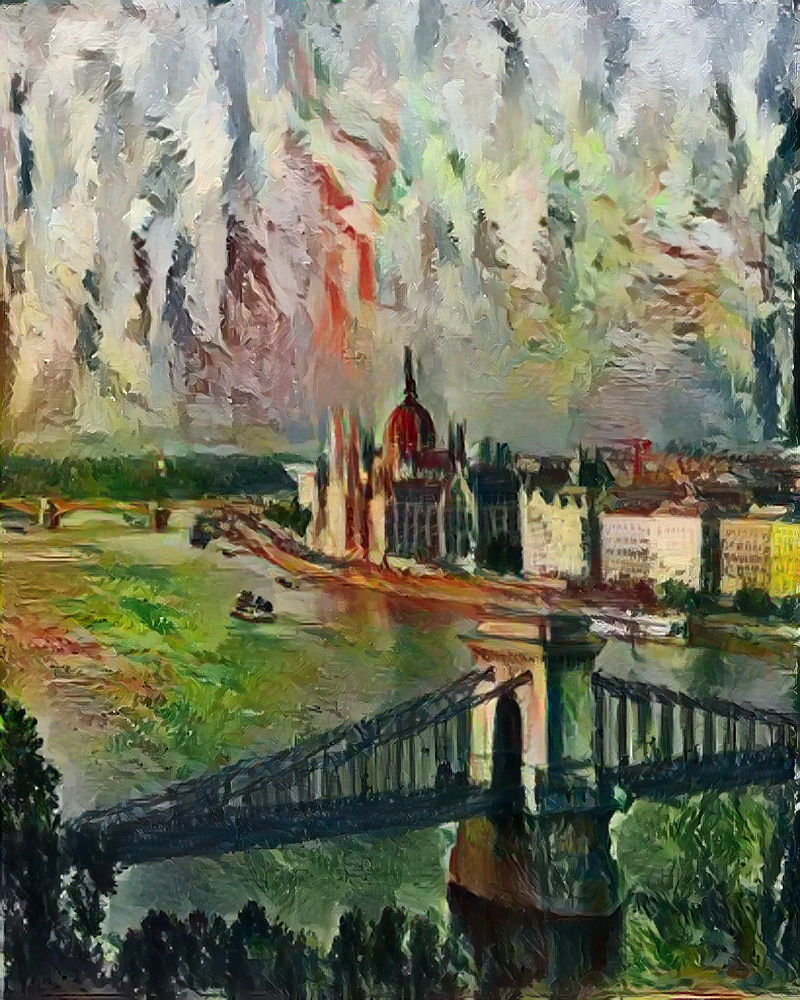Budapest Parlament - style transfer