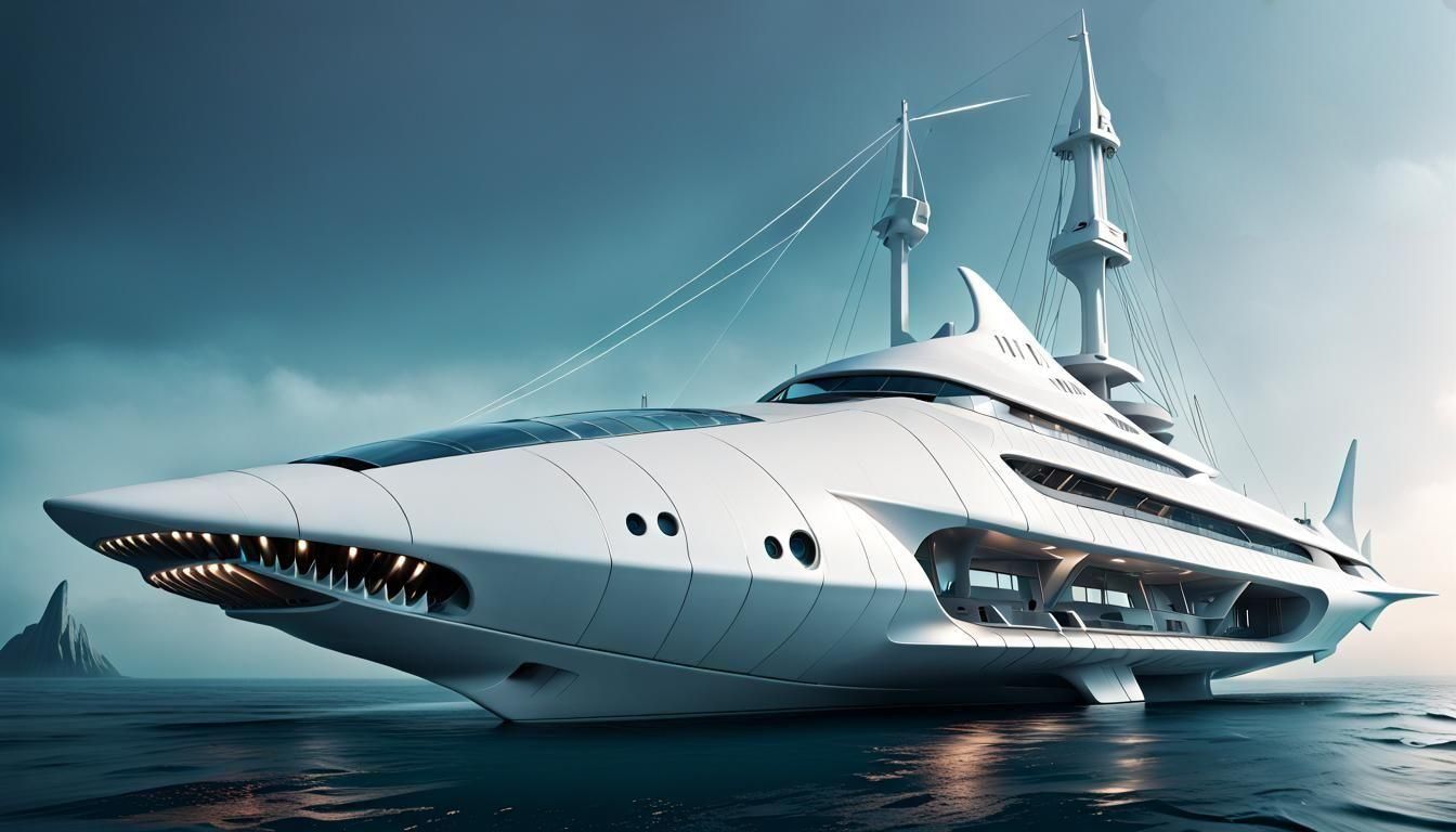 Shark yacht by Starck  by @Jefar Lamer 