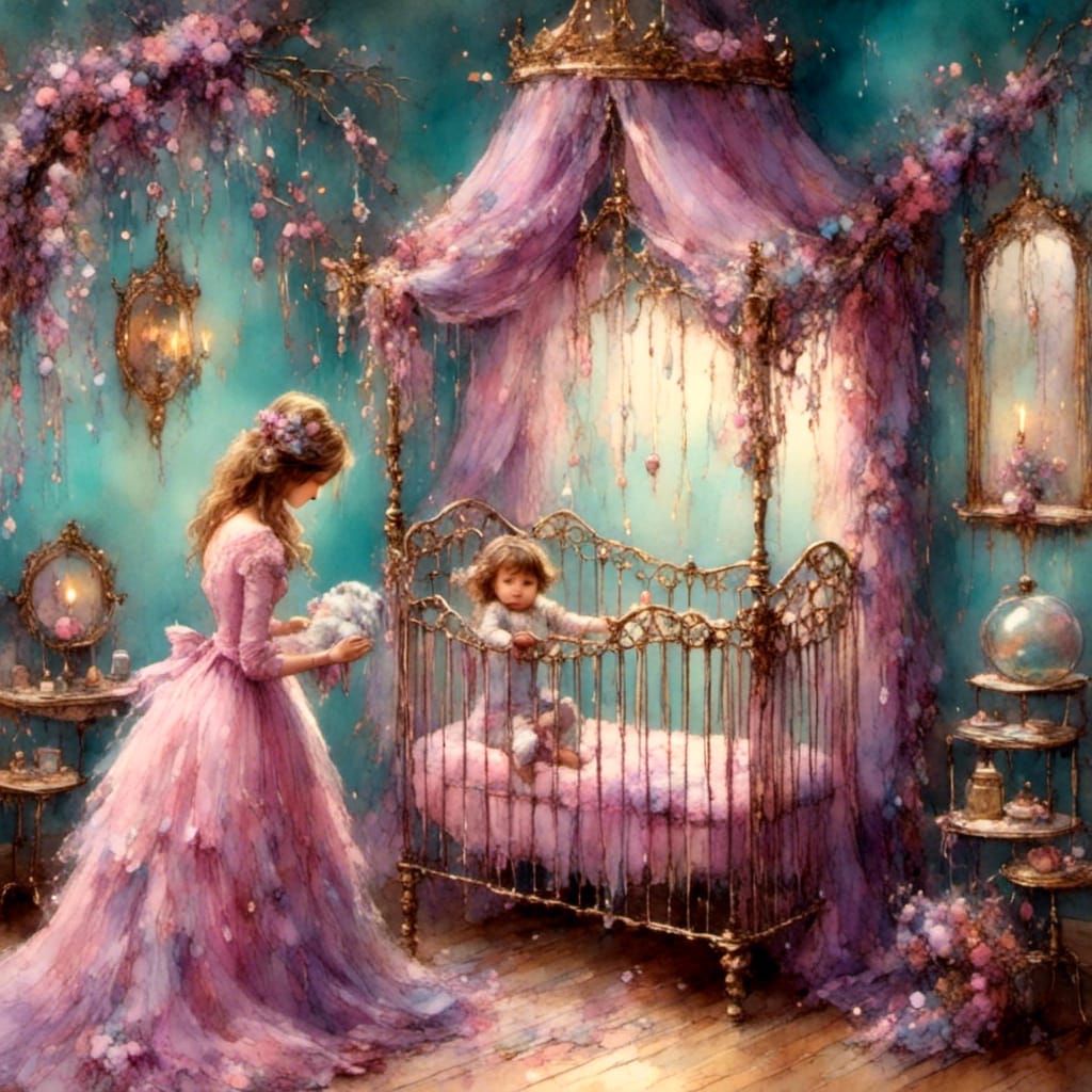 Oil, <lora:Oil and Glory:1.0>, <lora:Cute vintage:1.0> Vivid...