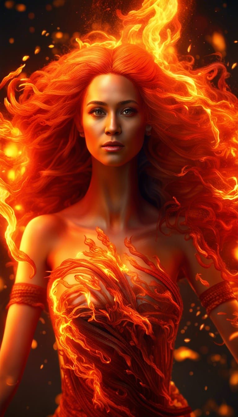 Ultimate Fiery Red Head - AI Generated Artwork - NightCafe Creator