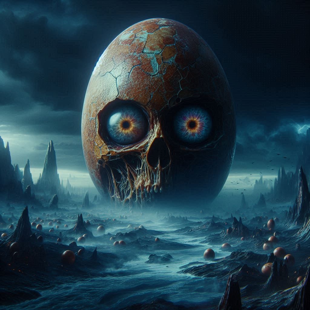 Eggxaggerated Eggxistential Eggxistence