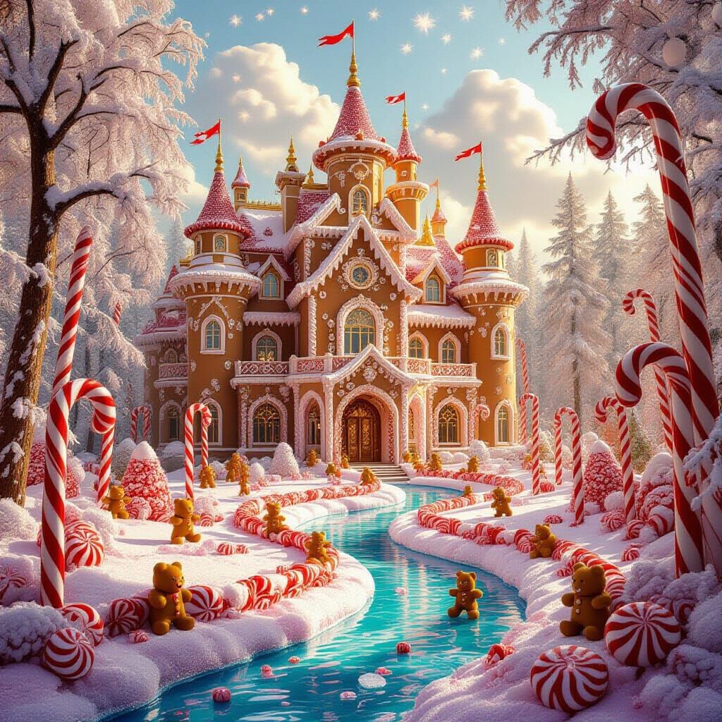 Gingerbread Palace & Candy Forest  by @undefined