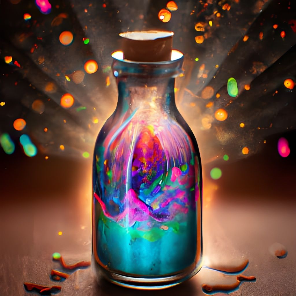Bottled Rainbow - AI Generated Artwork - NightCafe Creator