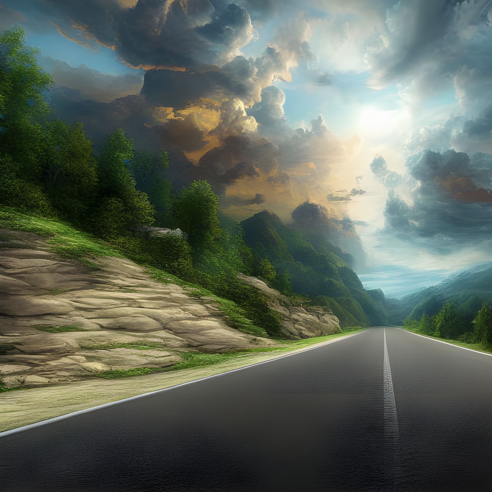 The road to Heaven 4K 64 megapixels 8K resolution DSLR HDR K...