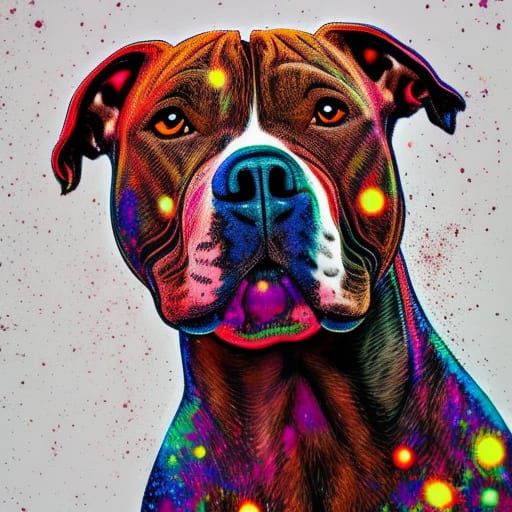 Pitbull - AI Generated Artwork - NightCafe Creator