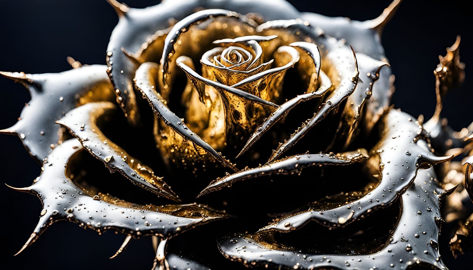 "Dark thorns guard golden secrets."
  by @lawrencelot