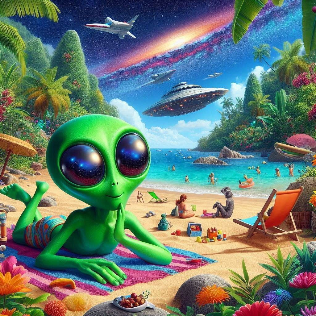 Alien Beach Party