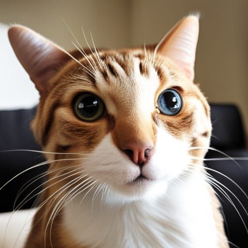 This is his wonky eye.