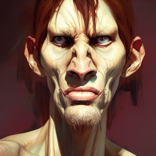 Scrawny caveman