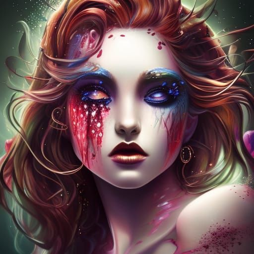 Beautiful siren horror - AI Generated Artwork - NightCafe Creator