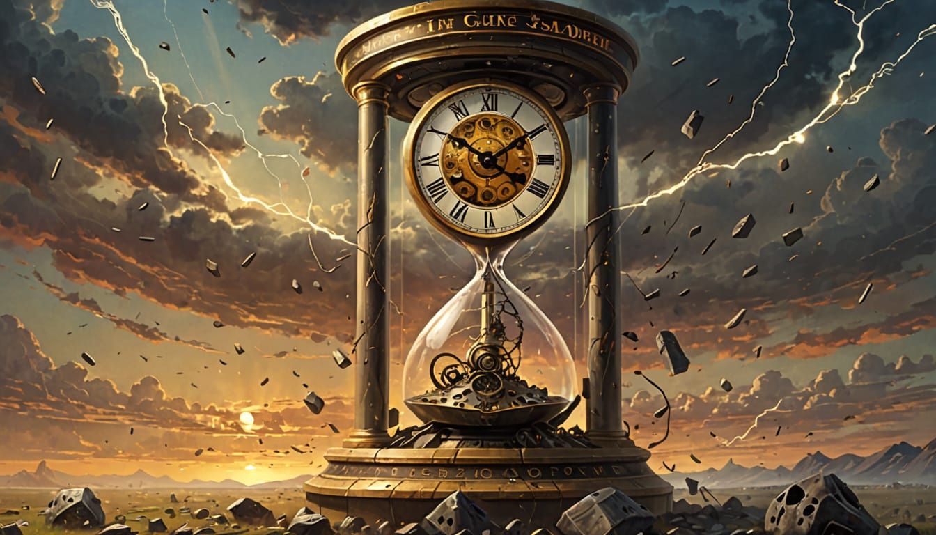 The collapse of an incredible time machine.