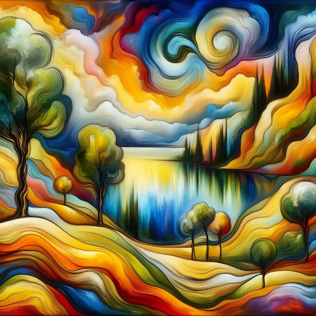 Expressionist landscape
