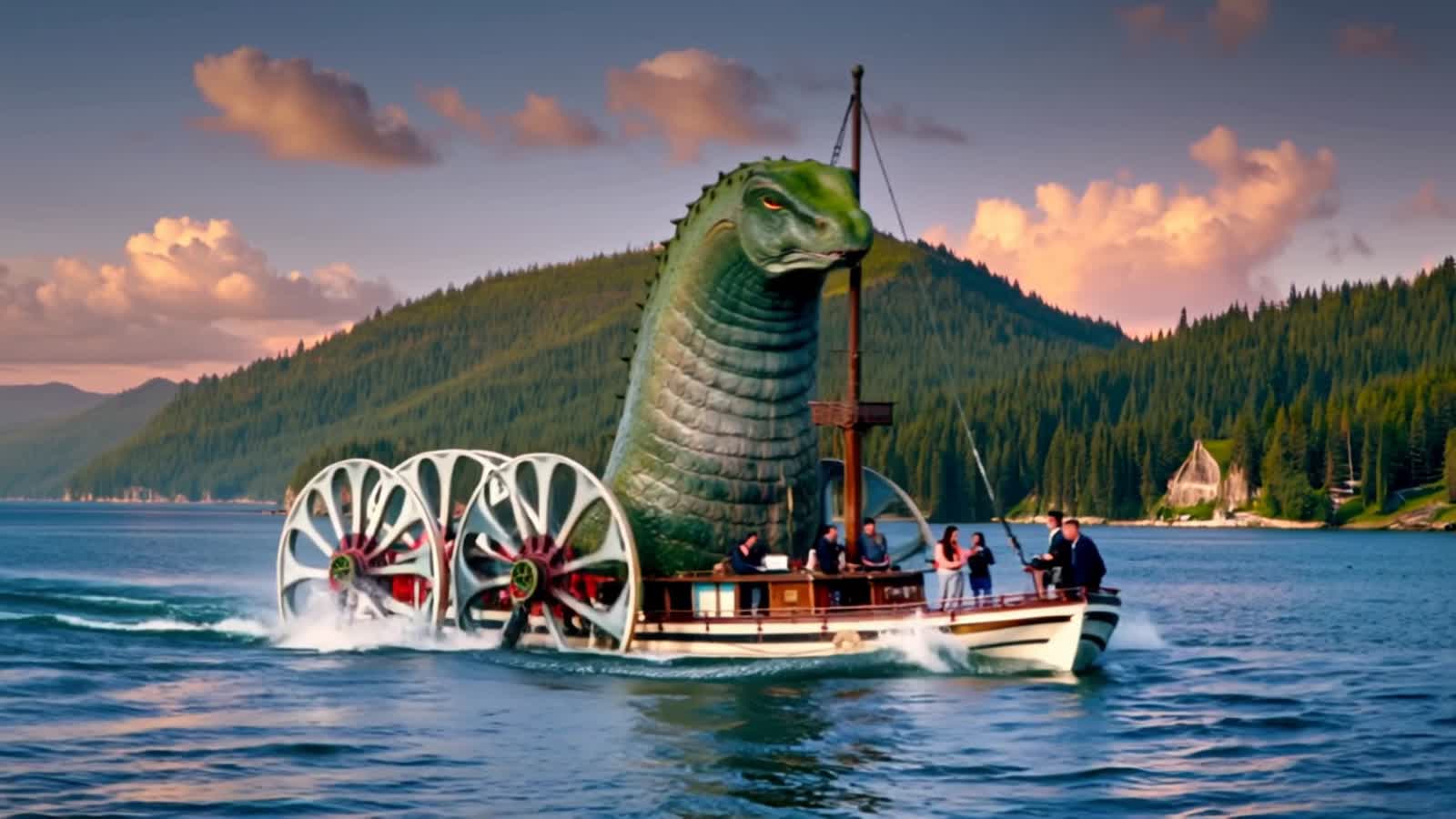 Sight seeing on Loch Ness.