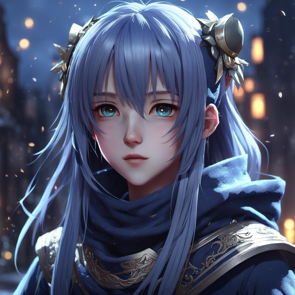 Anime Style Couple Kissing in Detailed 3D Art