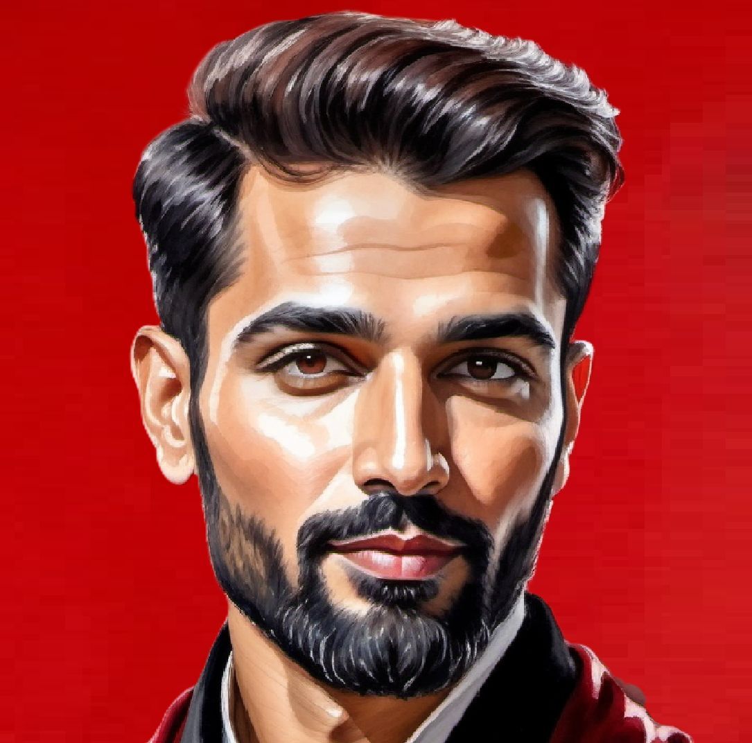 A handsome bearded man