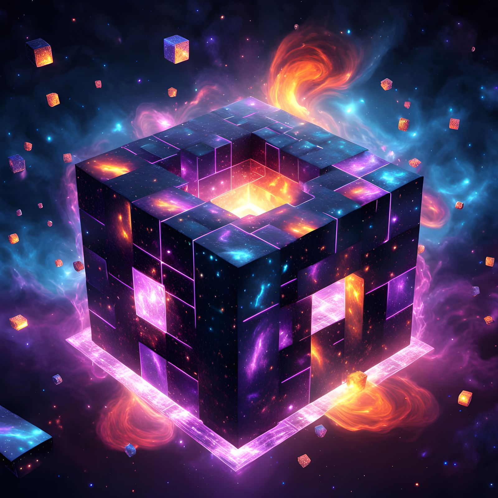 Cubeverse  by @Sykadelik