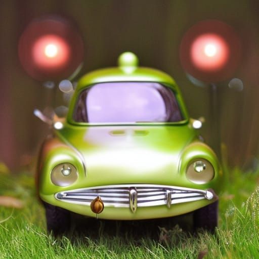 fairy forest car from 50's years - AI Generated Artwork - NightCafe Creator