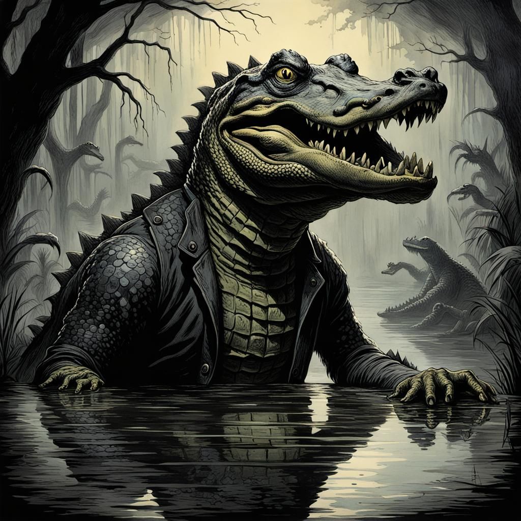 alligator man  by @Sylver Wolf