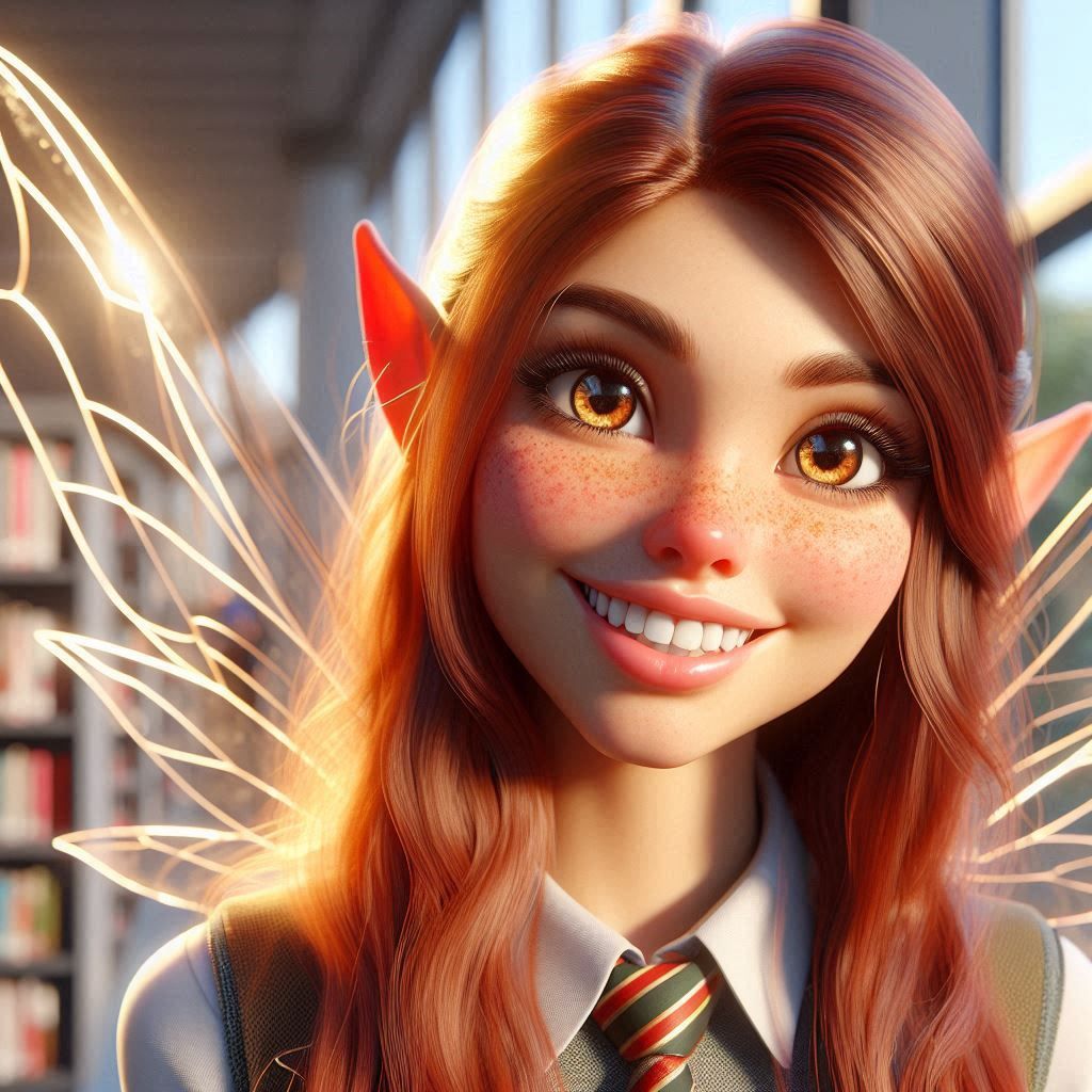 Happy Fairy Student