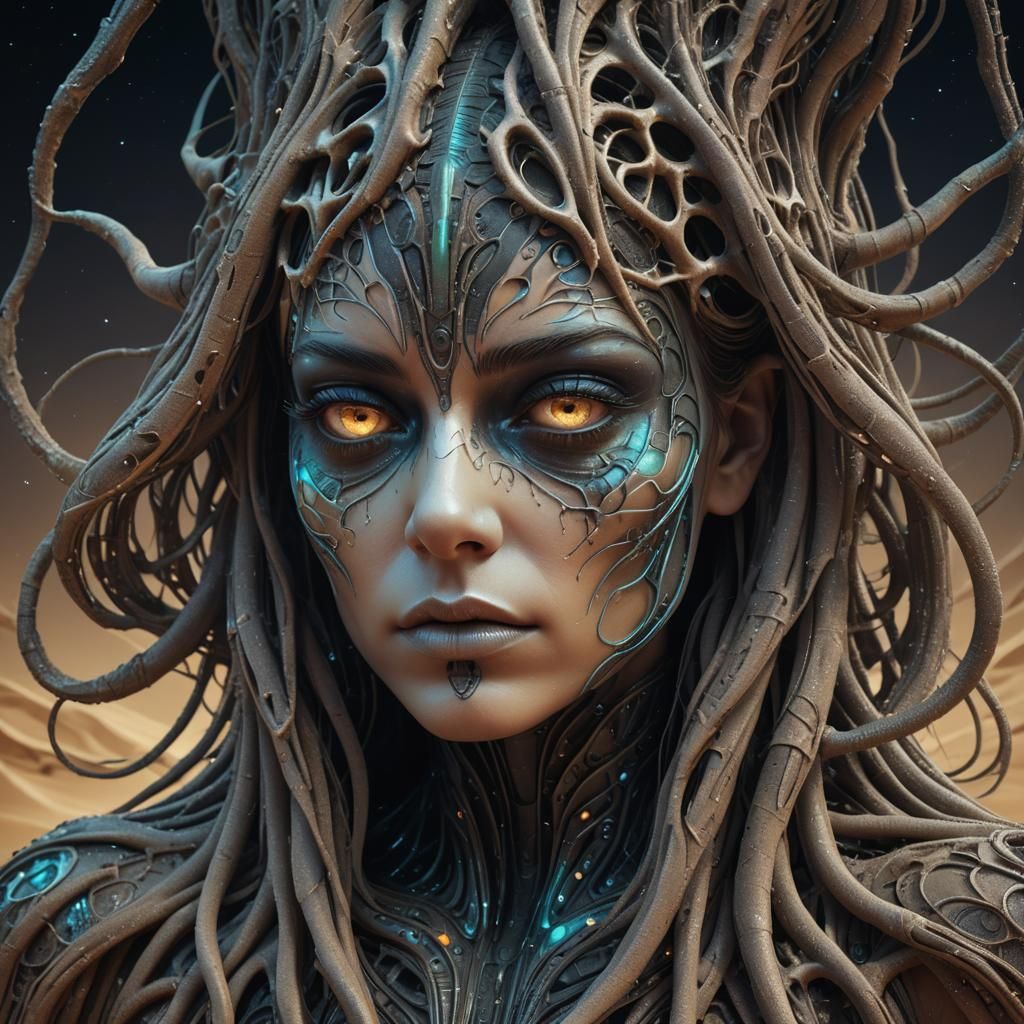 Close Up Sand Wireframe - AI Generated Artwork - NightCafe Creator