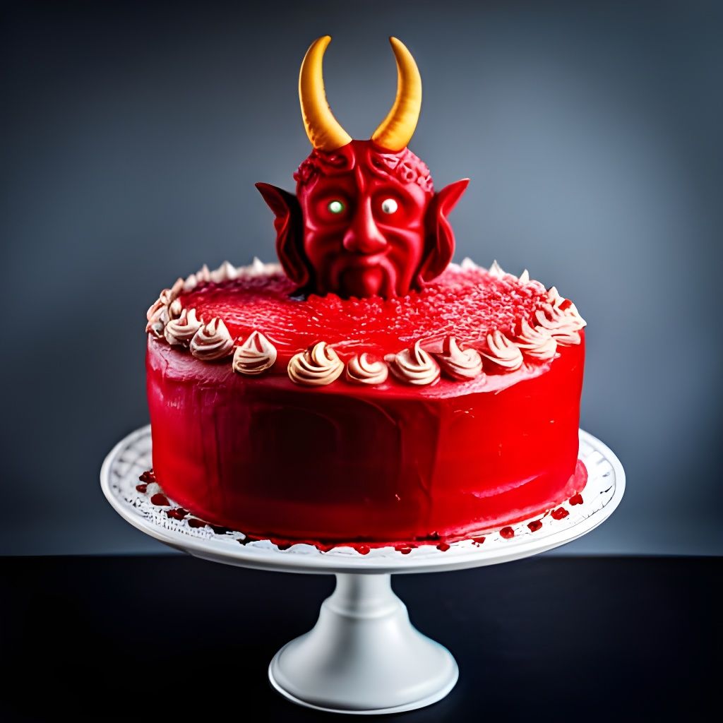 Devil Cake - AI Generated Artwork - NightCafe Creator