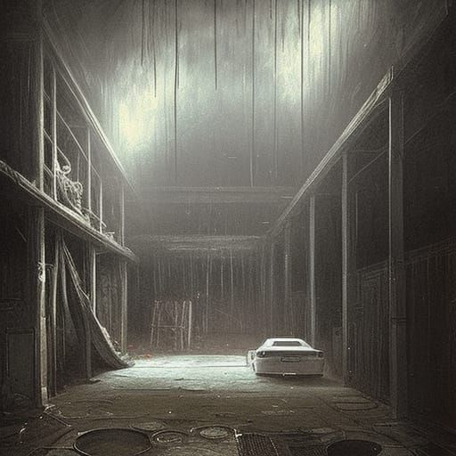 Haunted car garage