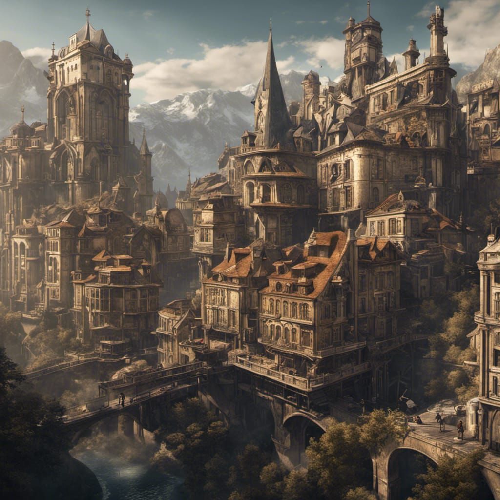 Steampunk City of Grenoble