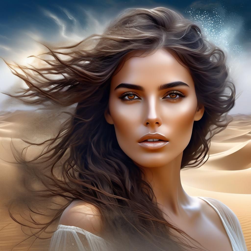 Alone in the desert   by @Blue Flame 