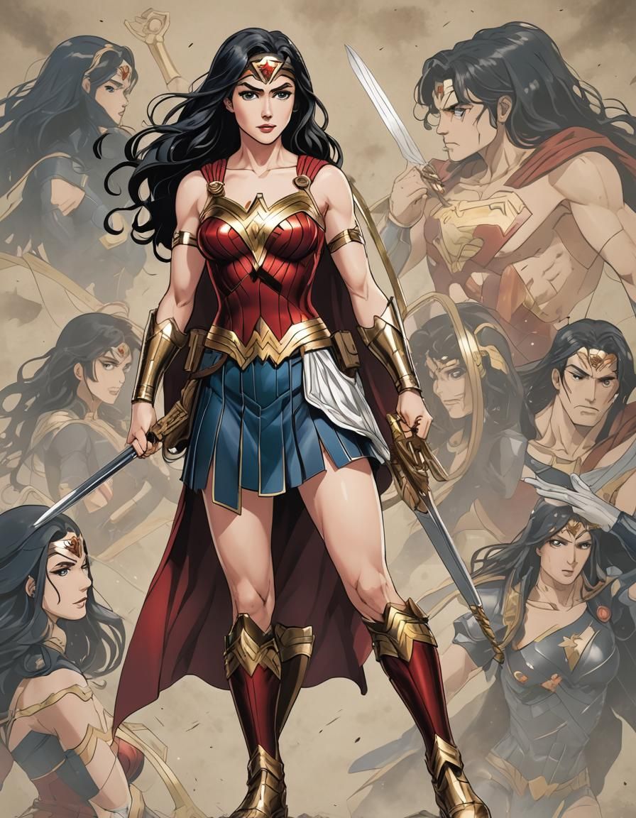 Wonderwoman anime - AI Generated Artwork - NightCafe Creator