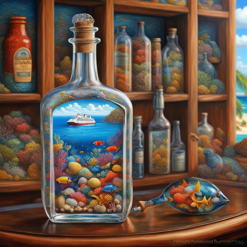 Sea in a Bottle  by @Kandy Kane