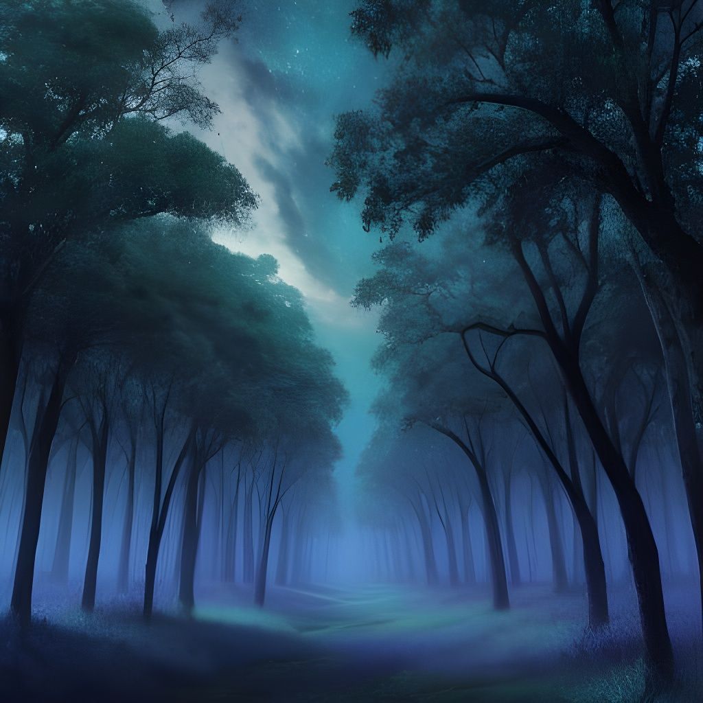 Galactic Landscape in a Misty Tropical Forest
