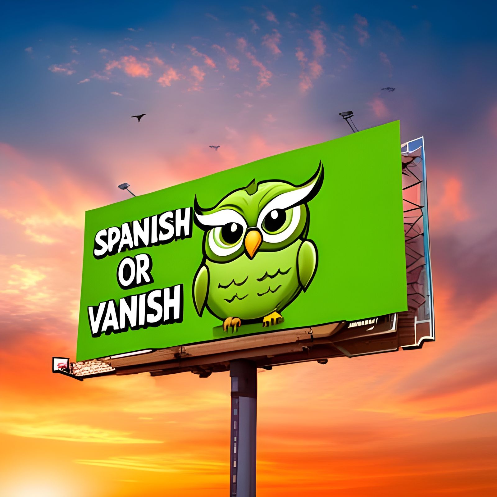 Better complete your Spanish lesson or Duo will come find you...  by @Vicktorious