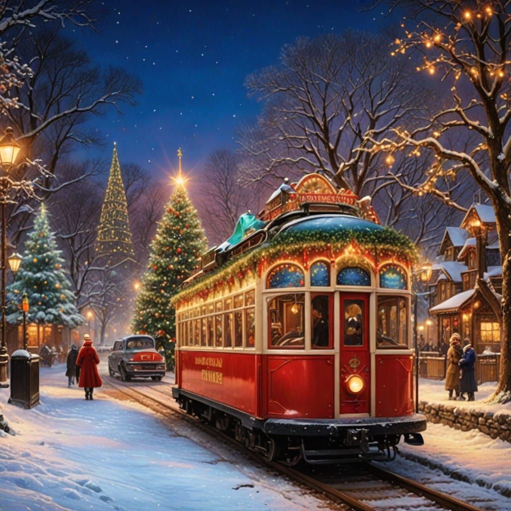 🌃🎅🌉🛷🦌🎄🌙