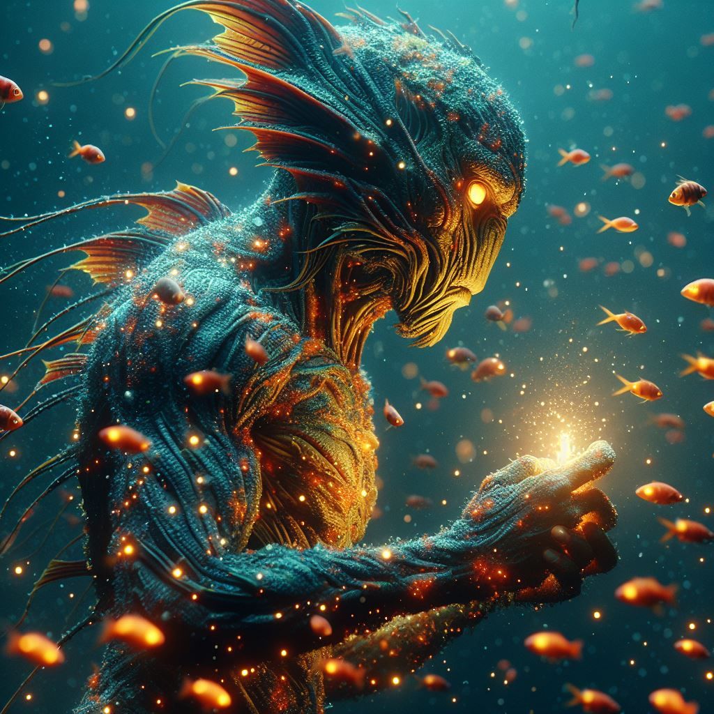 Fishman takes care of the sea