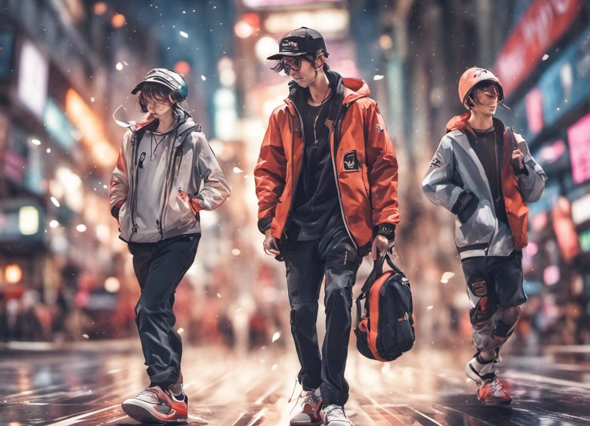 The Next Young Generation of Hip-hoppers wearing the Fashion...