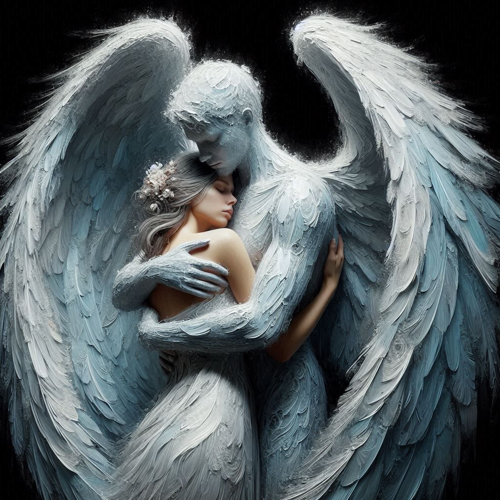 In the arms of the angels.