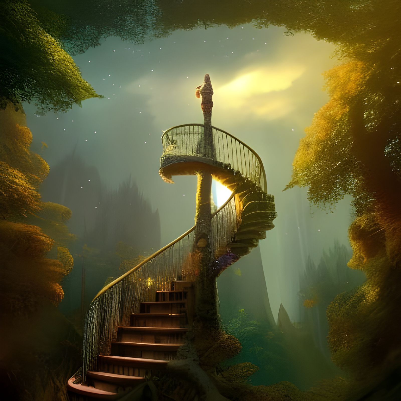 Spiral staircase to the stars
