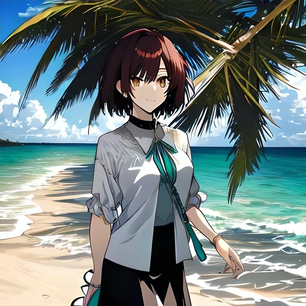 Walking on the beach