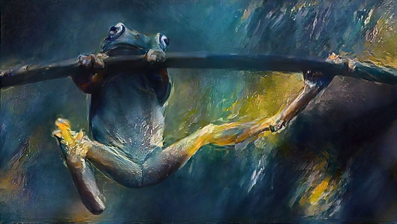 dancing frog