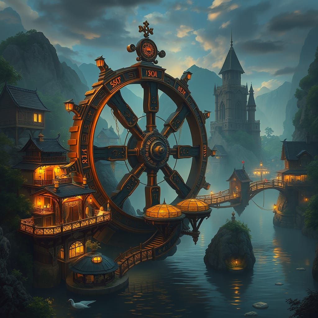 waterwheel   by @Slyia