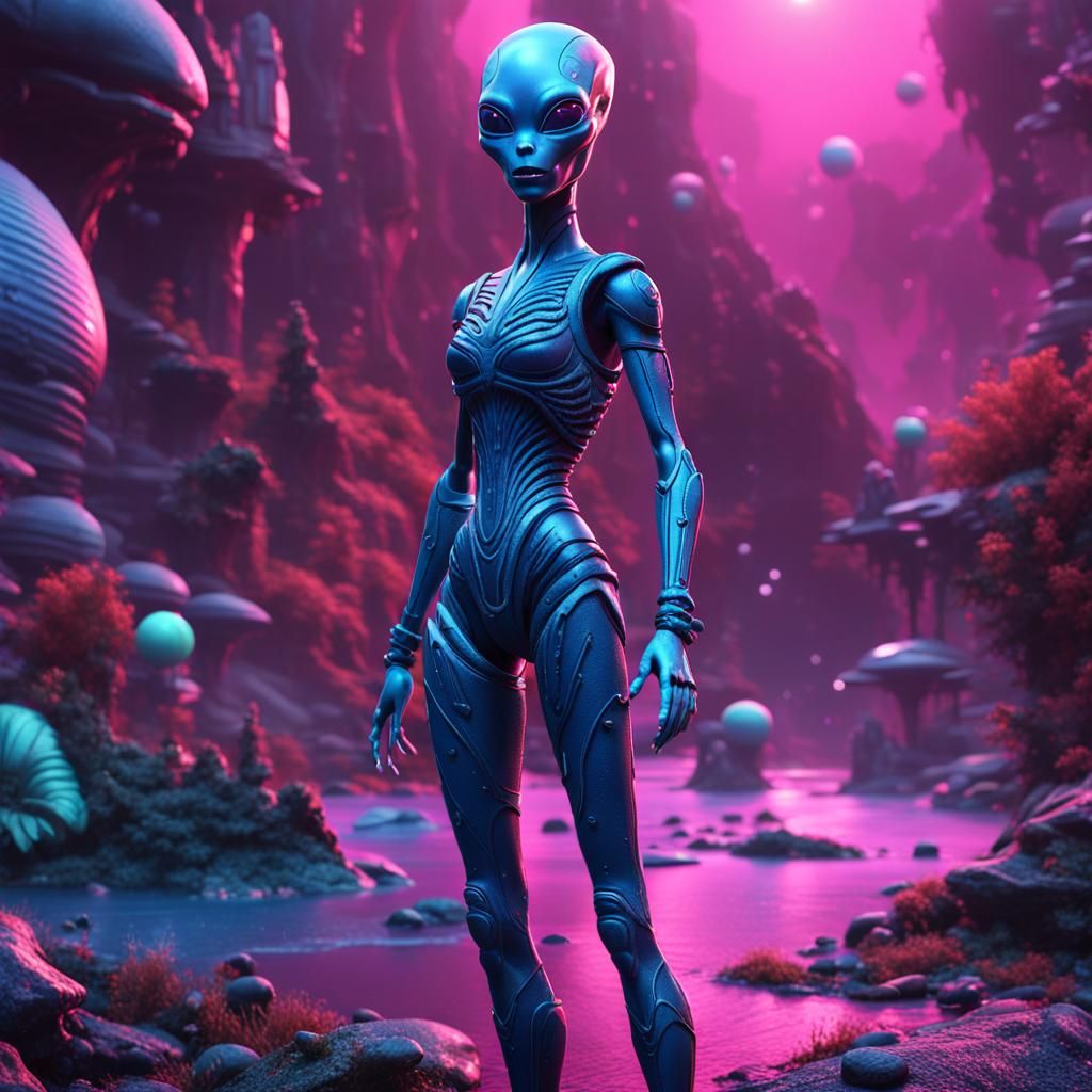 alien barbie doll - AI Generated Artwork - NightCafe Creator